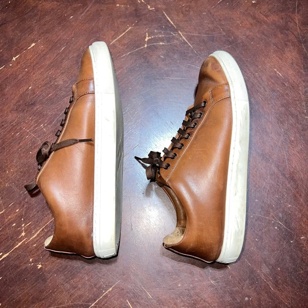 Thursday Boot Company Premier Low Top Toffee Leather Sneakers Mens 9.5 Wide